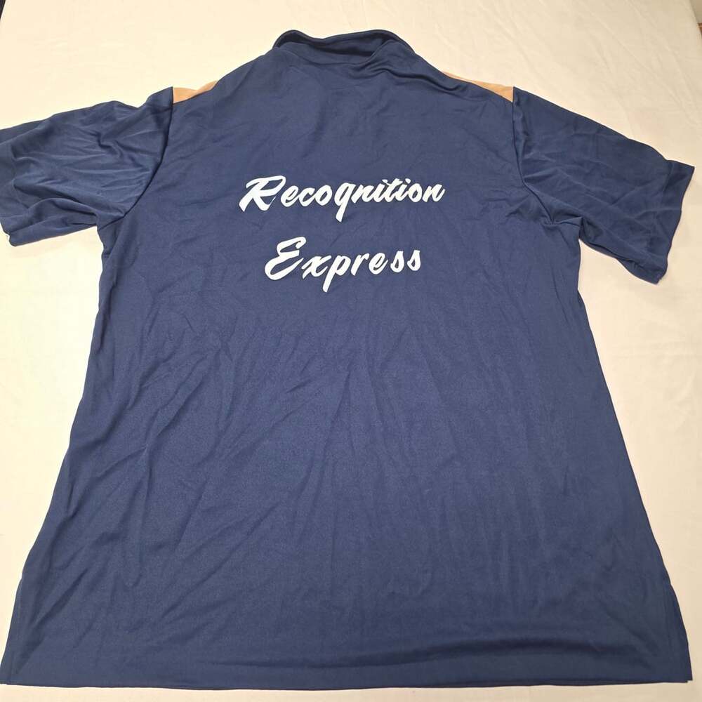 Vintage 70s King Louie Creation Recognition Express Polo Shirt XL polyester